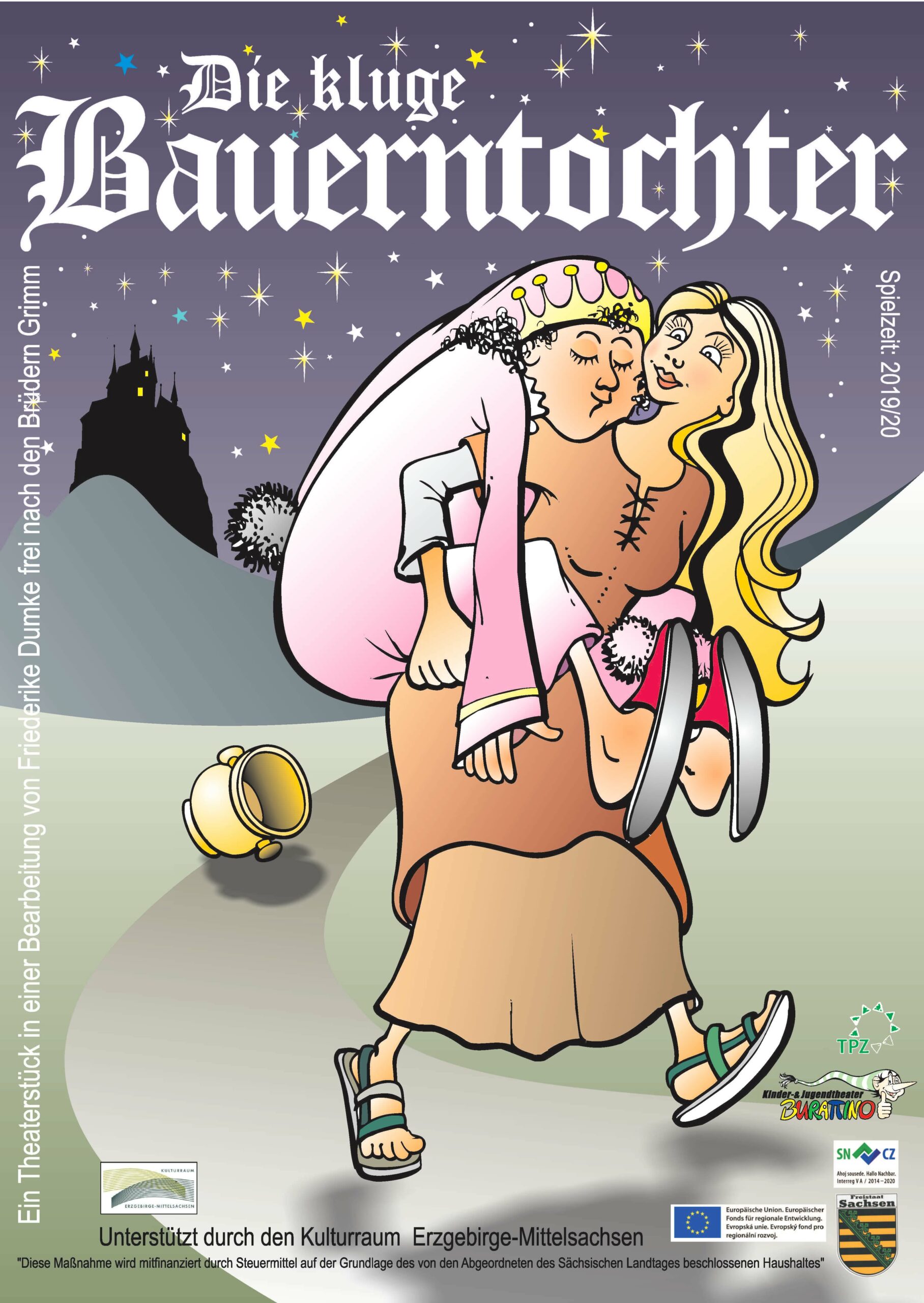 Burattinos Kindertheater: Die kluge Bauerntochter