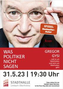 Talk mit Gregor Gysi: Was Politiker nicht sagen …